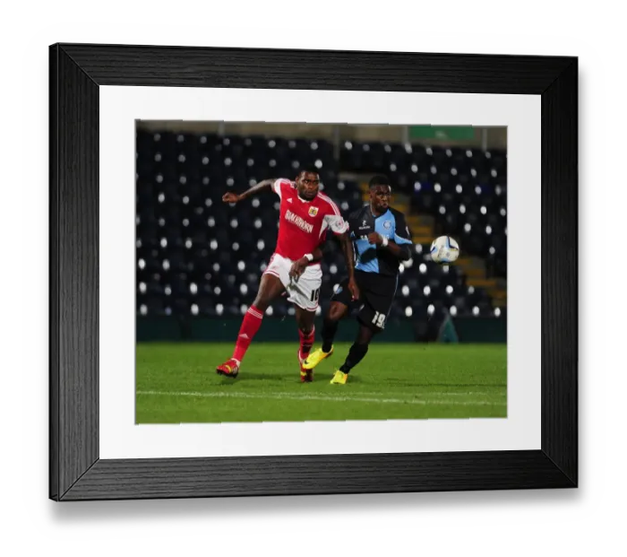 Framed Print : Intense Football Rivalry: Bristol City vs Wycombe Wanderers in the Johnstone's Paint Trophy Clash at Adams Park (2013) Framed Print : Intense Football Rivalry: Bristol City vs Wycombe Wanderers in the Johnstone's Paint Trophy Clash at Adams Park (2013)