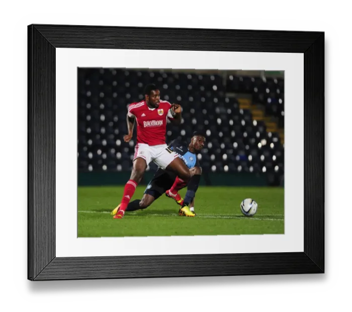 Framed Print : Bristol City vs Wycombe Wanderers: Johnstone's Paint Trophy Clash at Adams Park (2013) Framed Print : Bristol City vs Wycombe Wanderers: Johnstone's Paint Trophy Clash at Adams Park (2013)