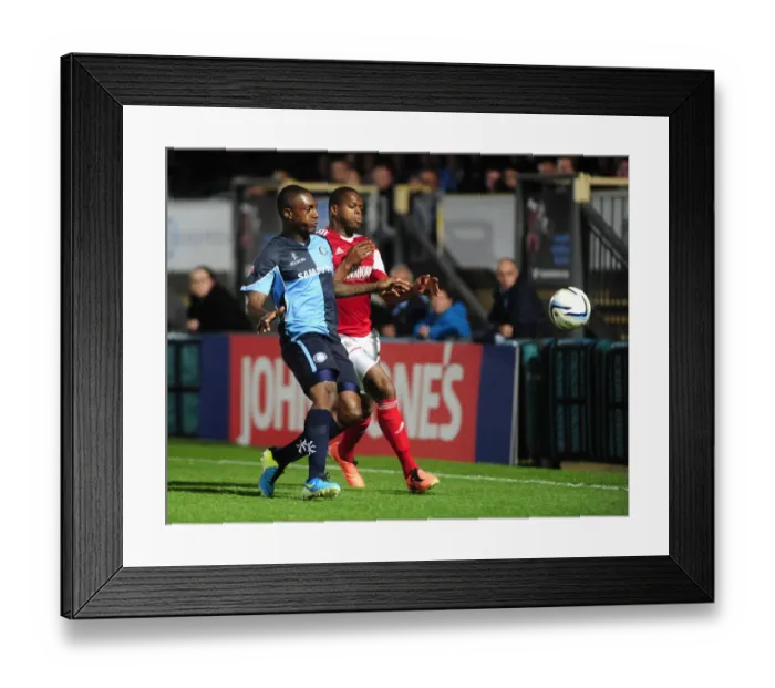 Framed Print : Thrilling Johnstone's Paint Trophy Showdown: Bristol City vs Wycombe Wanderers at Adams Park (October 8, 2013)