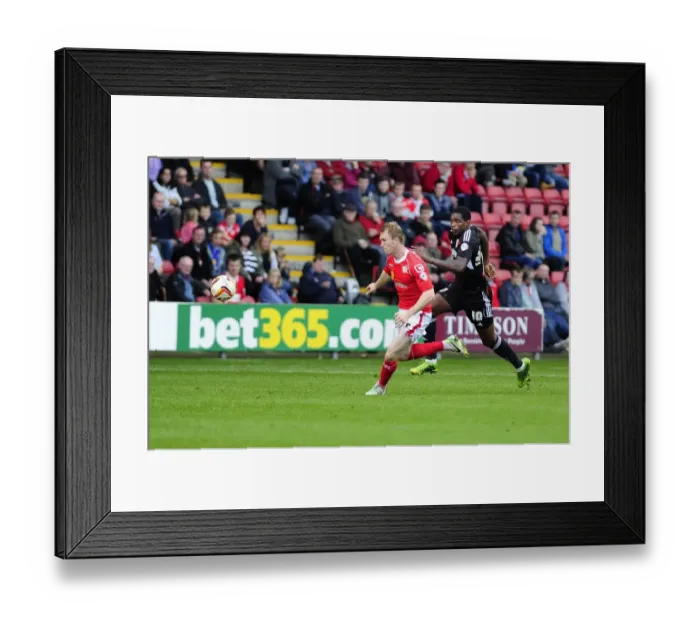 Framed Print : Chasing the Win: Jay Emmanuel-Thomas in Pursuit at Crewe's Alexandra Stadium Framed Print : Chasing the Win: Jay Emmanuel-Thomas in Pursuit at Crewe's Alexandra Stadium