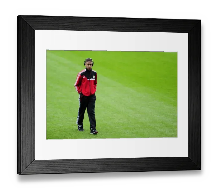 Framed Print : Bobby Reid in Action: Crystal Palace vs Fulham, 2013 Framed Print : Bobby Reid in Action: Crystal Palace vs Fulham, 2013