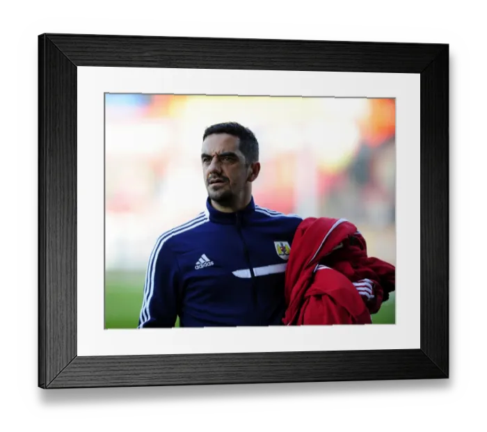 Framed Print : Bristol City Kit Manager Scott Murray at Crewe Alexandra's Alexandra Stadium during Sky Bet League One Match