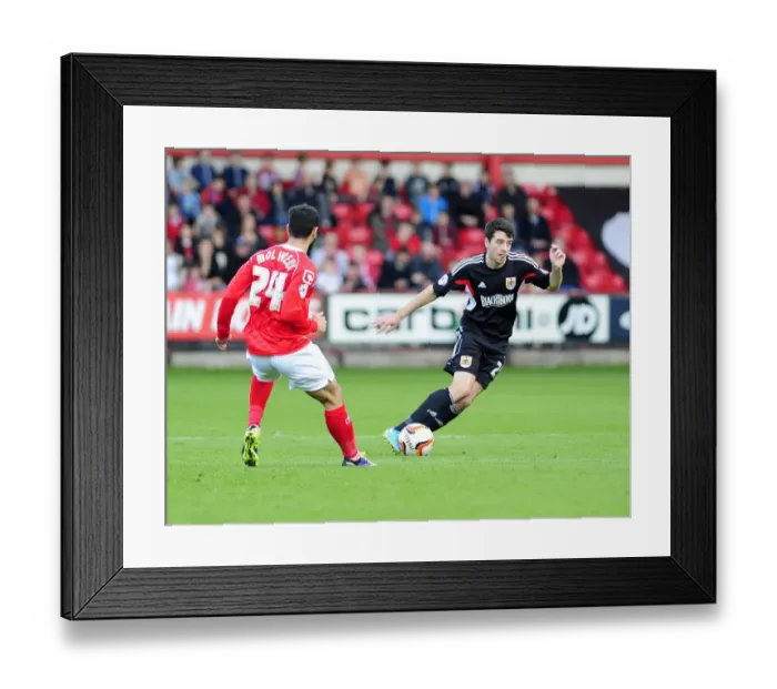 Framed Print : Brendan Moloney of Bristol City in Action at Crewe, 2013 Framed Print : Brendan Moloney of Bristol City in Action at Crewe, 2013