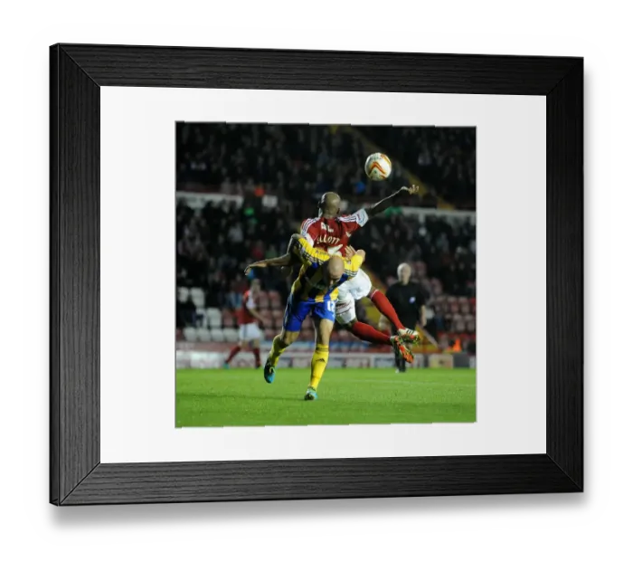 Framed Print : Bristol City vs Brentford: Marvin Elliott Takes a Fall