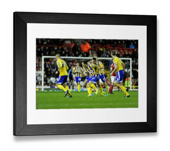 Framed Print : Brentford Celebrates Sam Saunders Goal Against Bristol City, Sky Bet League One, 2013 Framed Print : Brentford Celebrates Sam Saunders Goal Against Bristol City, Sky Bet League One, 2013