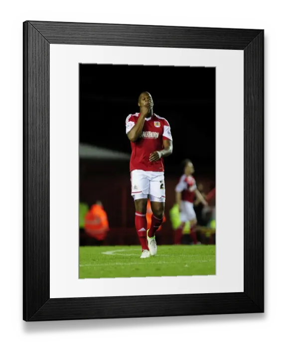 Framed Print : Marlon Harewood's Disappointment: Bristol City vs. Brentford, 2013 Framed Print : Marlon Harewood's Disappointment: Bristol City vs. Brentford, 2013