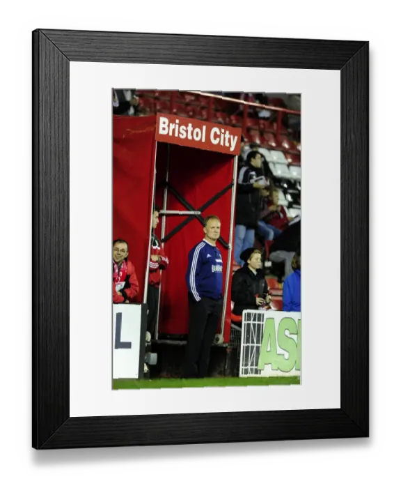 Framed Print : Sean O'Driscoll Leads Bristol City in Sky Bet League One Clash Against Brentford Framed Print : Sean O'Driscoll Leads Bristol City in Sky Bet League One Clash Against Brentford