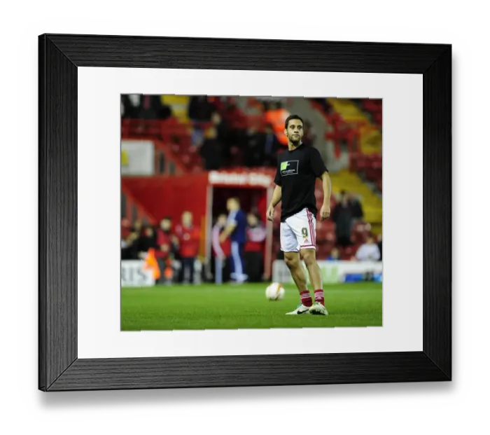 Framed Print : Sam Baldock in Action: Bristol City vs. Brentford, Sky Bet League One (2013)