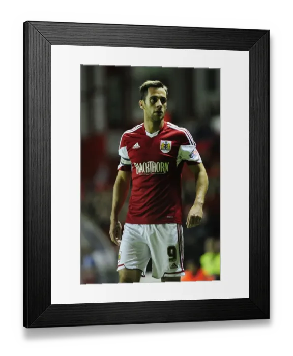 Framed Print : Bristol City's Sam Baldock in Action Against Brentford (October 2013) Framed Print : Bristol City's Sam Baldock in Action Against Brentford (October 2013)