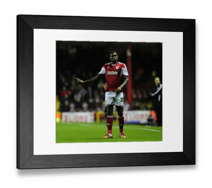 Framed Print : Jay Emmanuel-Thomas of Bristol City in Action against Brentford, Sky Bet League One, October 2013 Framed Print : Jay Emmanuel-Thomas of Bristol City in Action against Brentford, Sky Bet League One, October 2013