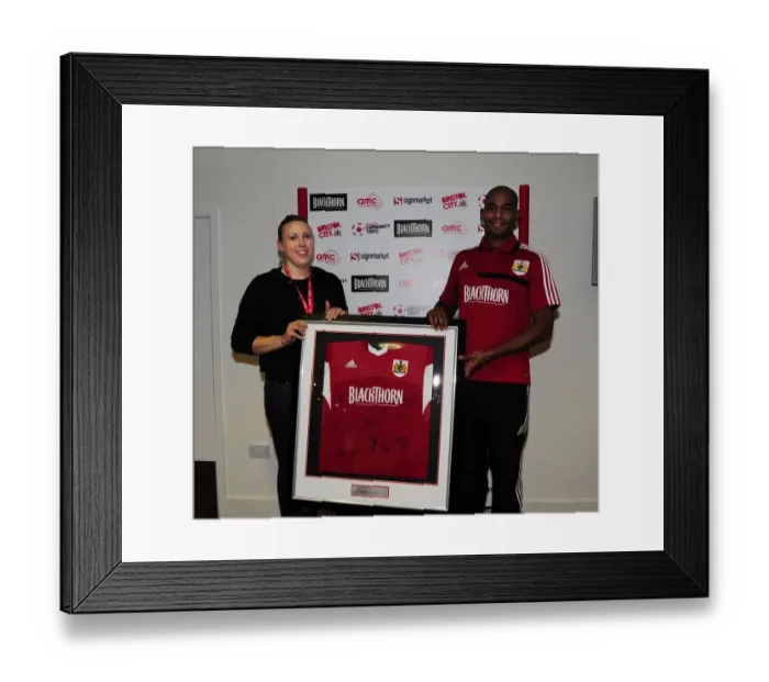 Framed Print : Intense Rivalry: Bristol City vs Brentford, October 2013 - Football Match at Ashton Gate