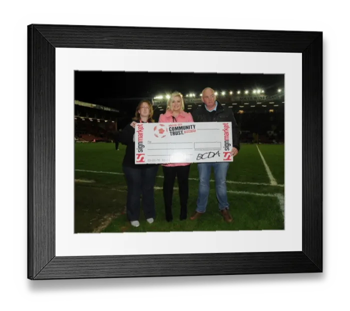 Framed Print : Intense Rivalry: Bristol City vs Brentford Football Showdown at Ashton Gate, October 2013