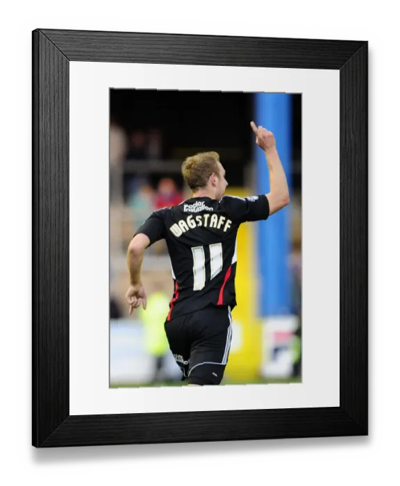Framed Print : Bristol City's Scott Wagstaff: Thrilling Goal Celebration in Sky Bet League One Clash vs. Carlisle United (October 2013)