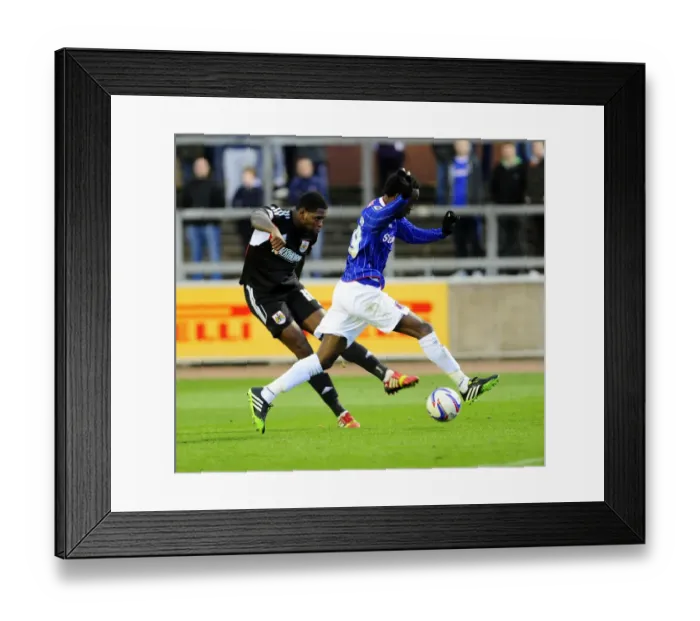 Framed Print : Football Rivalry: Bristol City vs Carlisle United - Season 13-14: A Clash of Football Titans
