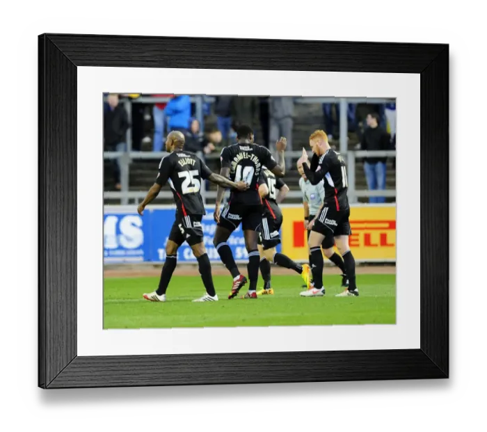 Framed Print : Jay Emmanuel-Thomas Hat-Trick: Bristol City's Triumph Over Carlisle United, October 26, 2013 Framed Print : Jay Emmanuel-Thomas Hat-Trick: Bristol City's Triumph Over Carlisle United, October 26, 2013