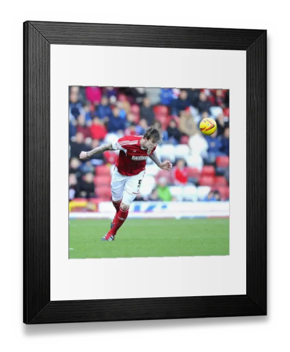 Framed Print : Aden Flint of Bristol City in Action Against Oldham Athletic, Sky Bet League One, November 2013