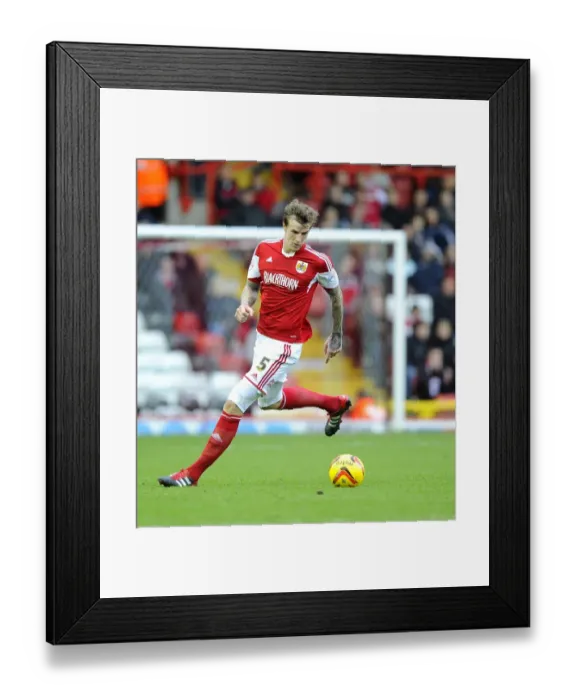 Framed Print : Aden Flint in Action: Bristol City vs Oldham Athletic, Sky Bet League One (November 2013)