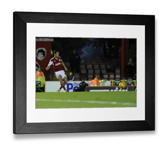 Framed Print : Bristol City's Sam Baldock Aims for Glory: Bristol City vs Crawley Town, Sky Bet League One, 2013 Framed Print : Bristol City's Sam Baldock Aims for Glory: Bristol City vs Crawley Town, Sky Bet League One, 2013