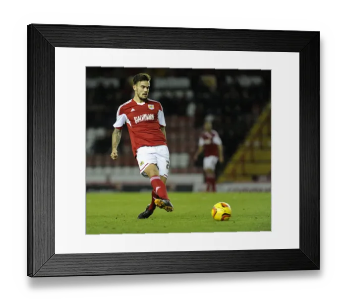 Framed Print : Marlon Pack of Bristol City in Action Against Crawley Town, Sky Bet League One, November 2013