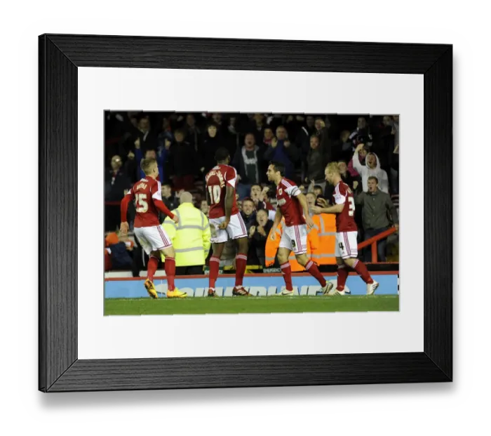 Framed Print : Dramatic Moment: Jay Emmanuel-Thomas Scores Thrilling Goal for Bristol City vs. Crawley Town at Ashton Gate Framed Print : Dramatic Moment: Jay Emmanuel-Thomas Scores Thrilling Goal for Bristol City vs. Crawley Town at Ashton Gate