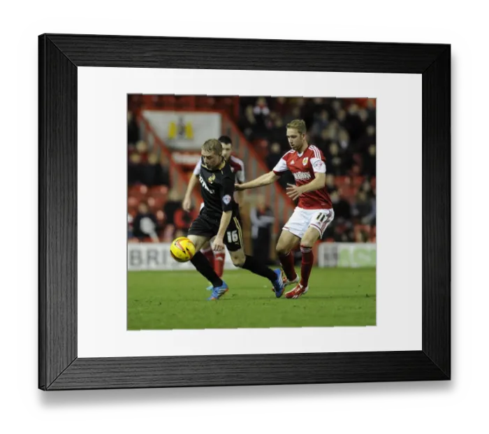 Framed Print : Bristol City vs Crawley Town: Wagstaff Chases Down Adams Framed Print : Bristol City vs Crawley Town: Wagstaff Chases Down Adams