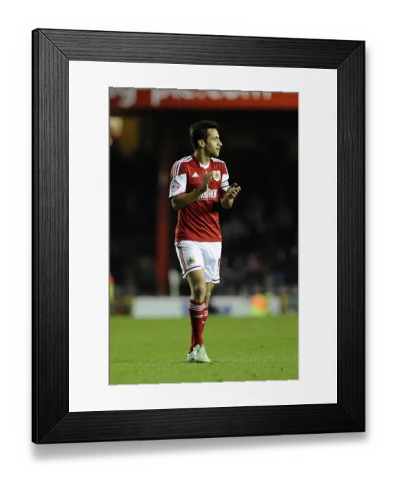 Framed Print : Bristol City's Sam Baldock Rallies Team During Bristol City v Crawley Town Match, Sky Bet League One, November 2013 Framed Print : Bristol City's Sam Baldock Rallies Team During Bristol City v Crawley Town Match, Sky Bet League One, November 2013