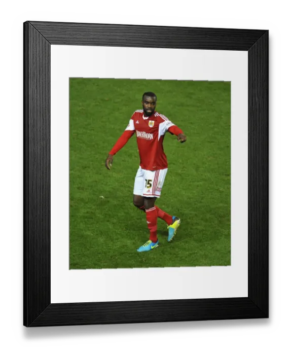 Framed Print : Bristol City's Karleigh Osborne in Action against Crawley Town (Sky Bet League One, November 2013) - Alex James / JMP