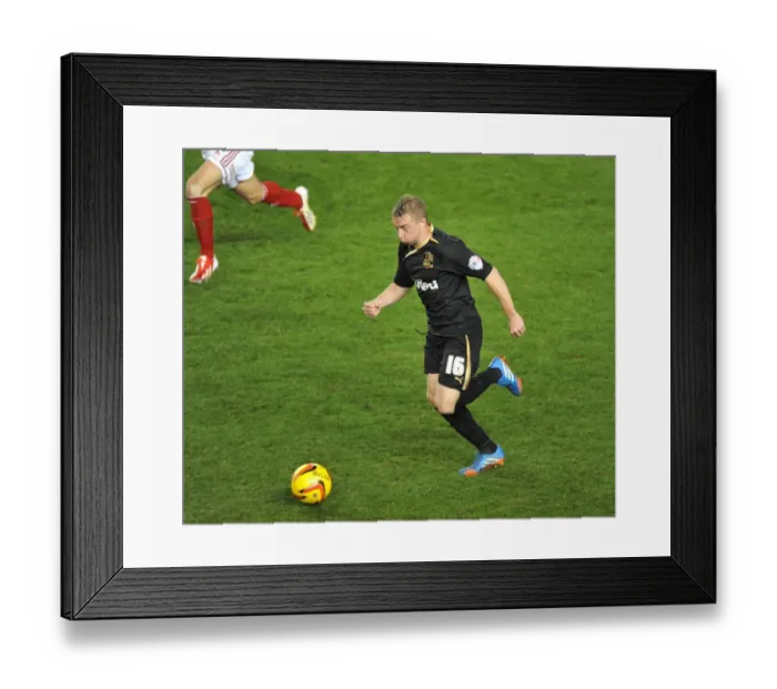 Framed Print : Bristol City vs Crawley Town: Nicky Adams in Action at Ashton Gate, November 2013