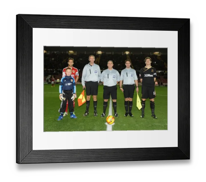 Framed Print : Football Rivalry: Bristol City vs Crawley Town at Ashton Gate, November 2013 - Mascots in the Center Circle Framed Print : Football Rivalry: Bristol City vs Crawley Town at Ashton Gate, November 2013 - Mascots in the Center Circle