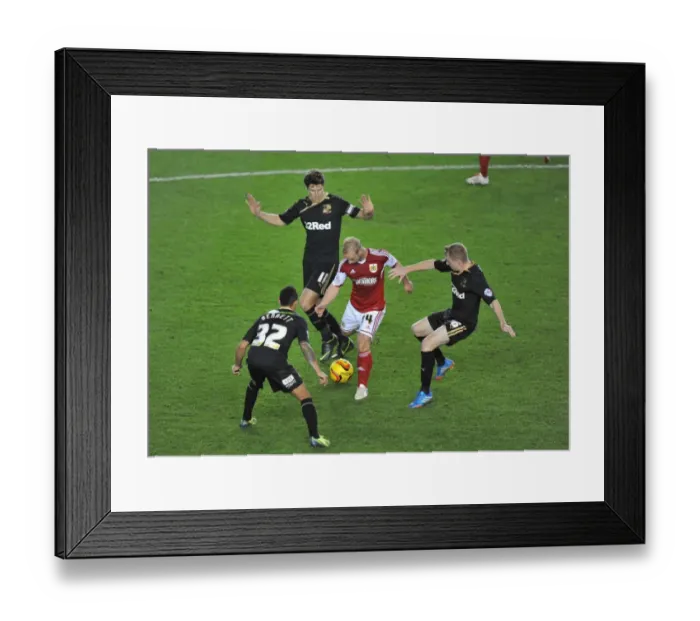 Framed Print : Bristol City's Simon Gillett Battles Through Crowd during Cardiff City vs Swansea City Match, 2013 Framed Print : Bristol City's Simon Gillett Battles Through Crowd during Cardiff City vs Swansea City Match, 2013