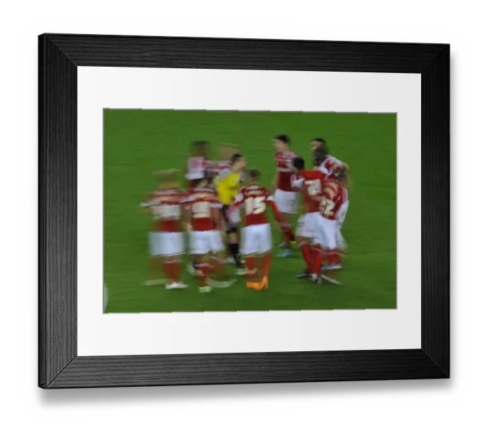 Framed Print : Bristol City Football Team Breaking Huddle Before Match - Cardiff City vs Swansea City (Barclays Premier League) Framed Print : Bristol City Football Team Breaking Huddle Before Match - Cardiff City vs Swansea City (Barclays Premier League)