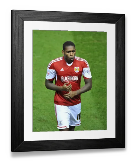 Framed Print : Bristol City's Jay Emmanuel-Thomas in Action against Crawley Town, Sky Bet League One, November 2013