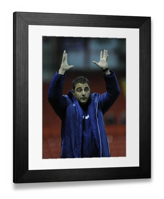 Framed Print : Carlos Anton Coaches Bristol City U18s at Ashton Gate during Youth Cup Match against Newport County U18s Framed Print : Carlos Anton Coaches Bristol City U18s at Ashton Gate during Youth Cup Match against Newport County U18s