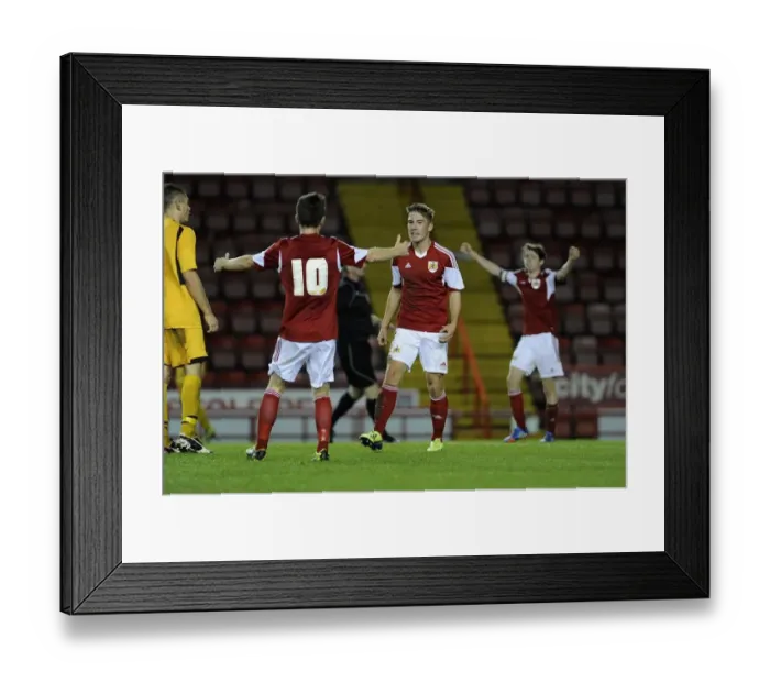 Framed Print : Bristol City U18s: Ben Withey's Thrilling Goal vs. Newport County U18s in Youth Cup