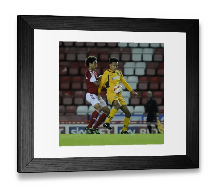 Framed Print : Bristol City U18s vs Newport County U18s: Youth Cup Match at Ashton Gate