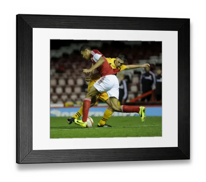 Framed Print : Youth Cup Clash at Ashton Gate: Bristol City U18s vs Newport County U18s