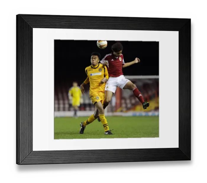 Framed Print : Bristol City U18s vs Newport County U18s: Youth Cup Match at Ashton Gate