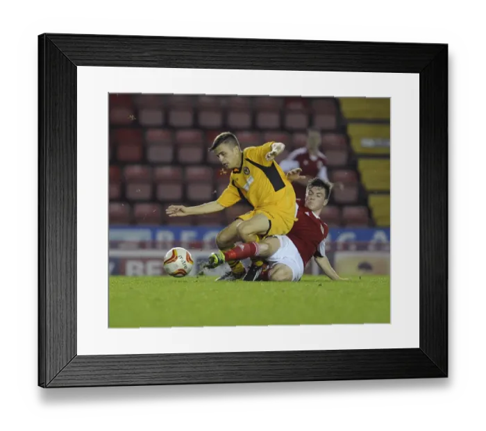 Framed Print : Bristol City U18s vs Newport County U18s: Youth Cup Match at Ashton Gate
