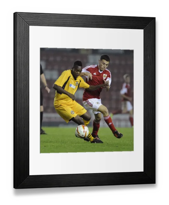 Framed Print : Exciting Youth Cup Showdown at Ashton Gate: Bristol City U18s vs Newport County U18s Framed Print : Exciting Youth Cup Showdown at Ashton Gate: Bristol City U18s vs Newport County U18s