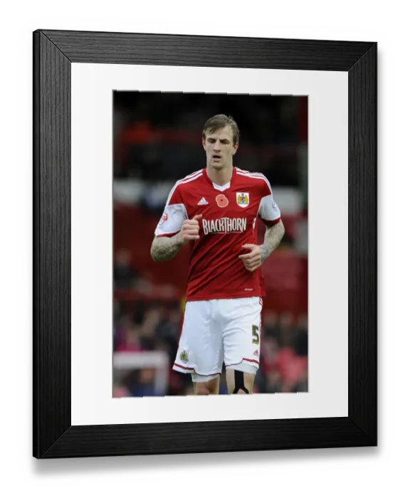 Framed Print : Aden Flint in Action: FA Cup First Round - Bristol City vs Dagenham and Redbridge