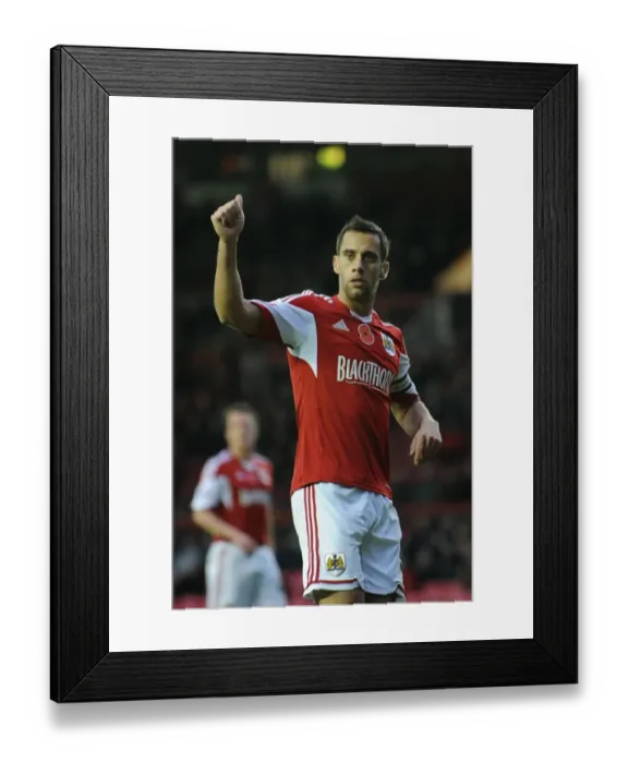 Framed Print : Bristol City's Sam Baldock in Action Against Dagenham and Redbridge during FA Cup First Round at Ashton Gate Framed Print : Bristol City's Sam Baldock in Action Against Dagenham and Redbridge during FA Cup First Round at Ashton Gate