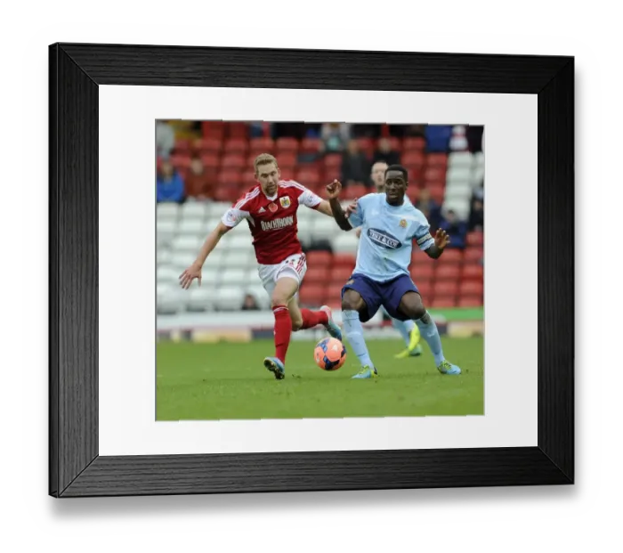 Framed Print : Bristol City vs Dagenham & Redbridge: A FA Cup First Round Showdown - Wagstaff vs Ogogo
