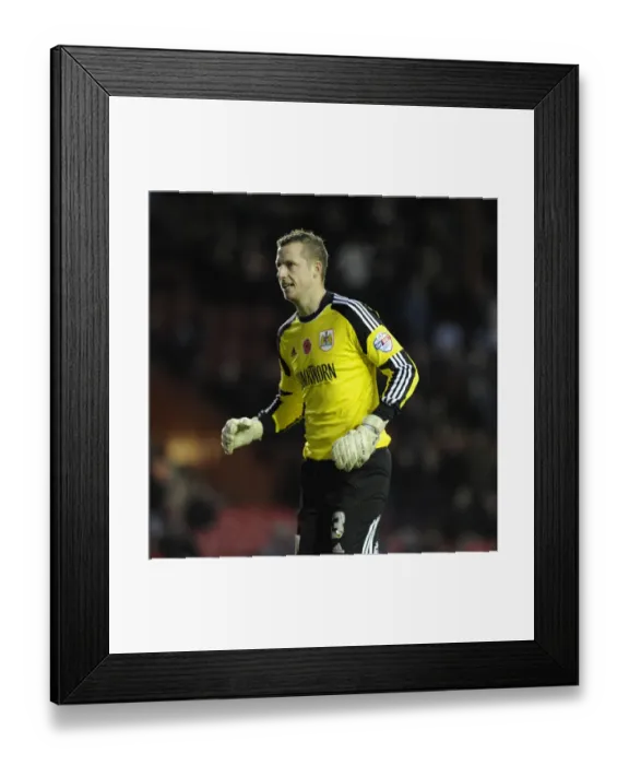 Framed Print : Bristol City's Elliott Parish in Action during FA Cup Match against Dagenham and Redbridge Framed Print : Bristol City's Elliott Parish in Action during FA Cup Match against Dagenham and Redbridge