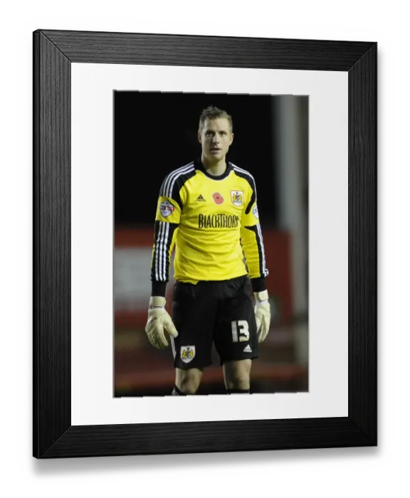Framed Print : Bristol City's Elliott Parish in Action during FA Cup First Round at Ashton Gate Framed Print : Bristol City's Elliott Parish in Action during FA Cup First Round at Ashton Gate