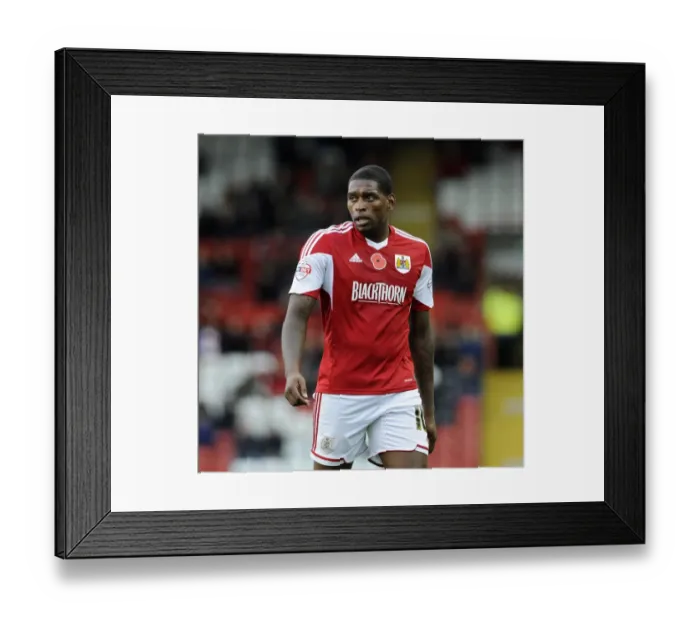Framed Print : Bristol City's Jay Emmanuel-Thomas in FA Cup Action (2013) Framed Print : Bristol City's Jay Emmanuel-Thomas in FA Cup Action (2013)
