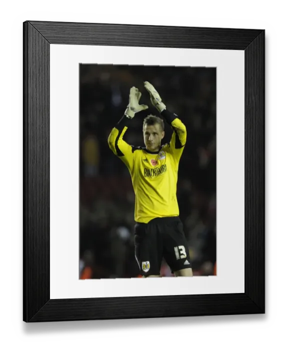 Framed Print : Bristol City's Elliott Parish in Action: FA Cup First Round at Ashton Gate Framed Print : Bristol City's Elliott Parish in Action: FA Cup First Round at Ashton Gate
