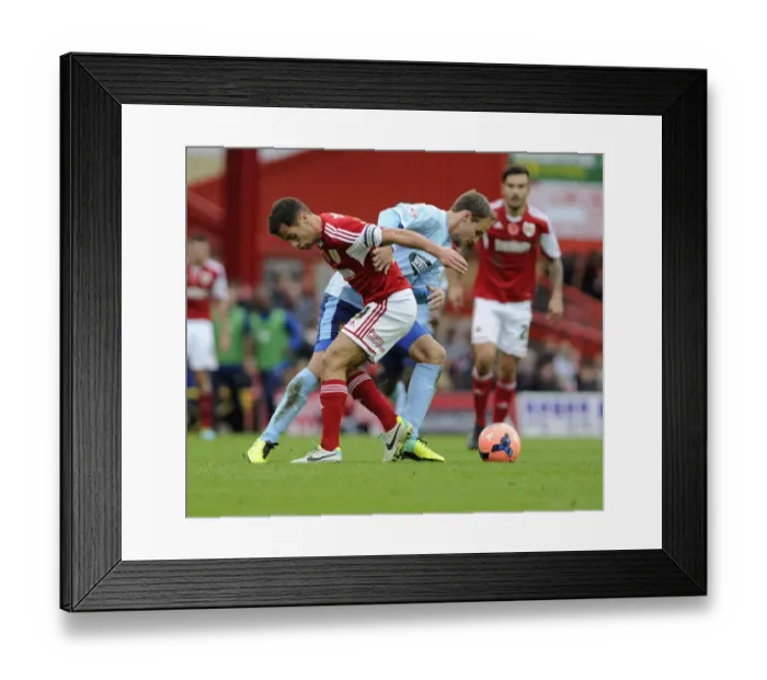 Framed Print : Bristol City vs Dagenham & Redbridge: A FA Cup Battle - Sam Baldock vs Scott Doe Framed Print : Bristol City vs Dagenham & Redbridge: A FA Cup Battle - Sam Baldock vs Scott Doe