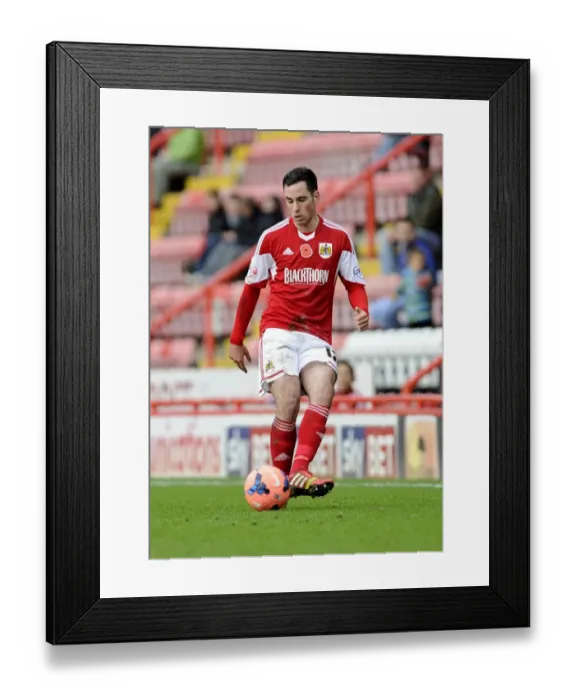 Framed Print : Greg Cunningham in Action: FA Cup First Round - Bristol City vs Dagenham and Redbridge