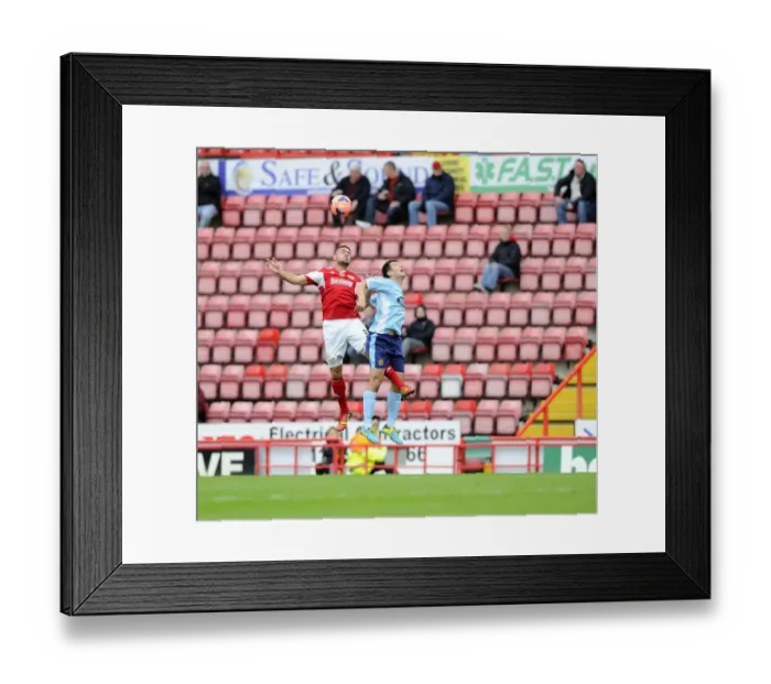 Framed Print : Intense Aerial Battle: Williams vs Howell at Ashton Gate Framed Print : Intense Aerial Battle: Williams vs Howell at Ashton Gate