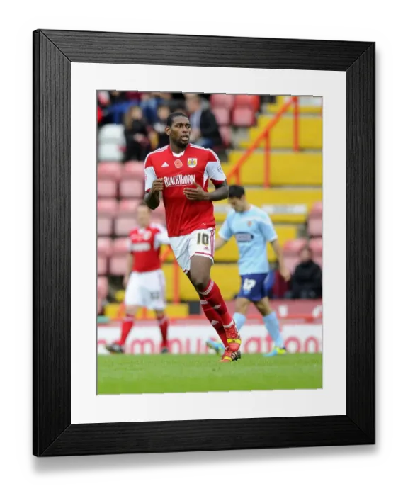 Framed Print : Bristol City's Jay Emmanuel-Thomas in Action during FA Cup Match against Dagenham and Redbridge, 2013 Framed Print : Bristol City's Jay Emmanuel-Thomas in Action during FA Cup Match against Dagenham and Redbridge, 2013